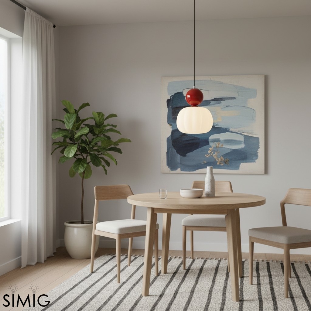 Ornavigo Cream Bauhaus Pumpkin Pendant — Living Room & Dining Area S199