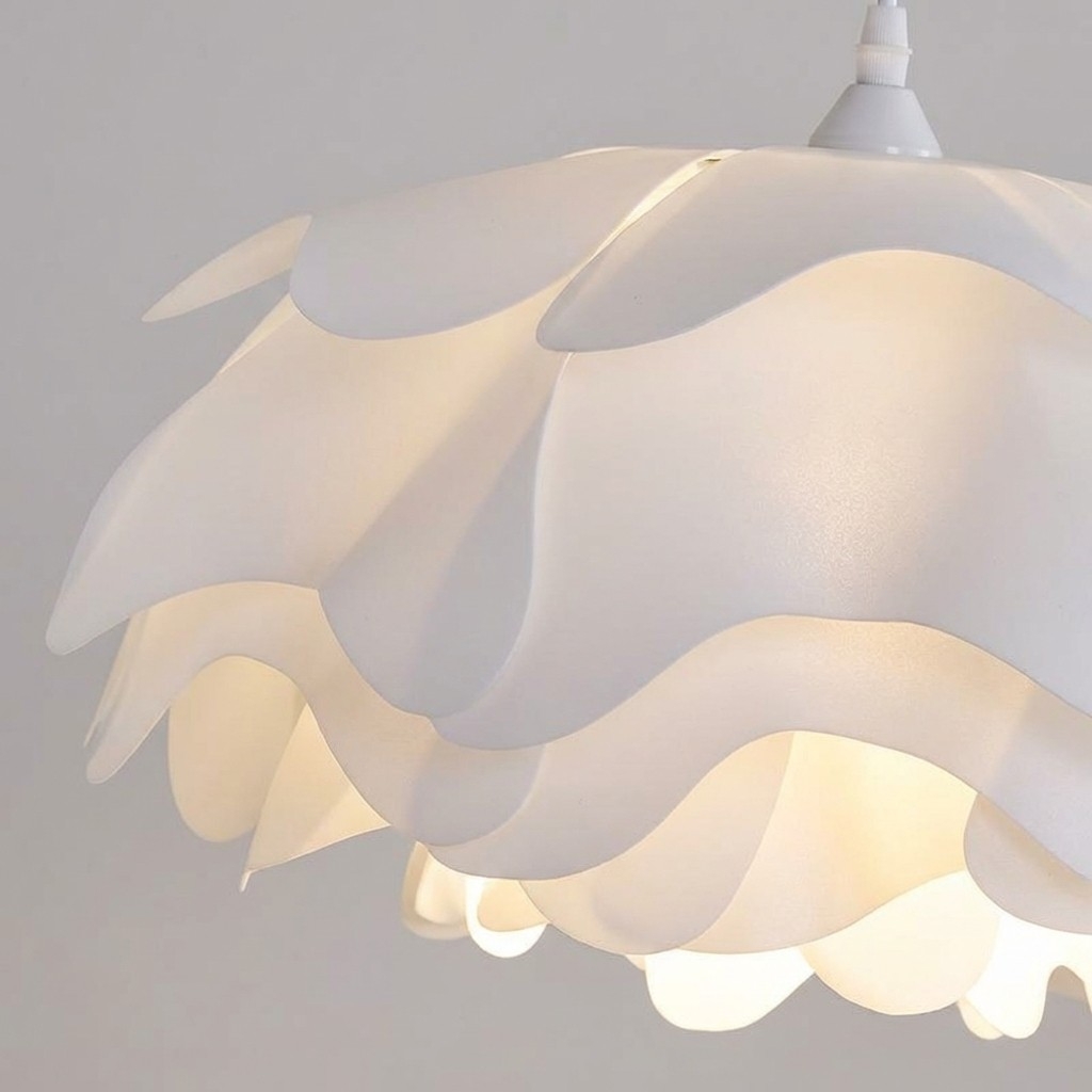Layered Petal Pendant Light - Modern Acrylic for Bedroom S399