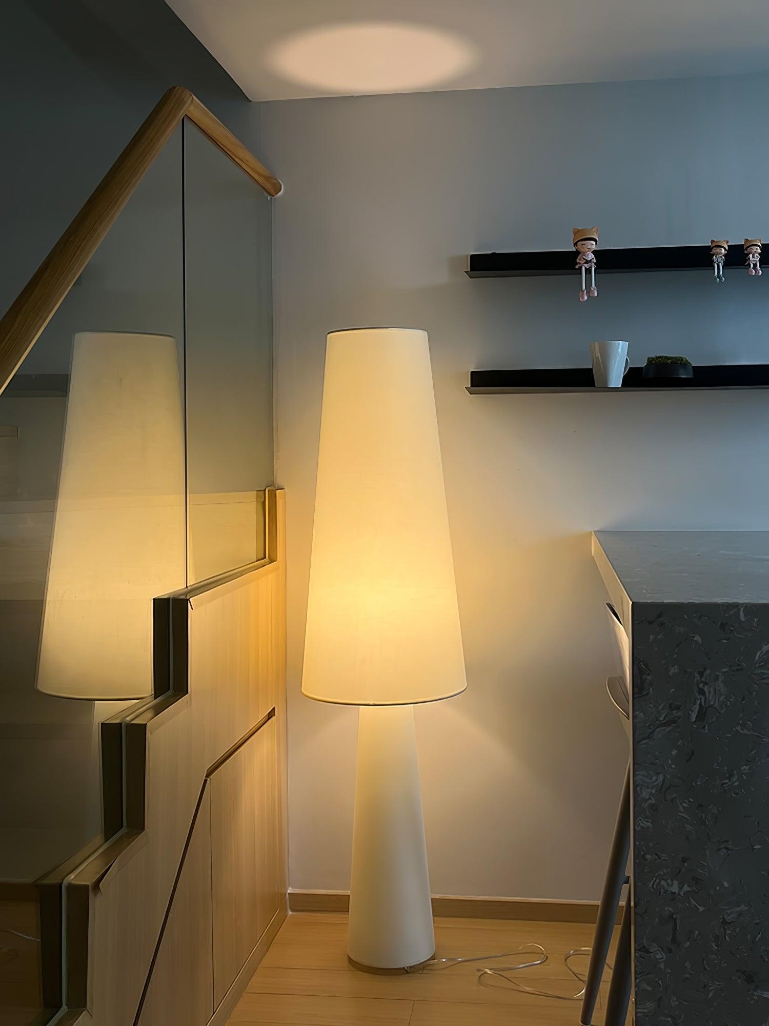 Column Fabric Floor Lamp Suitable For Living Room M561