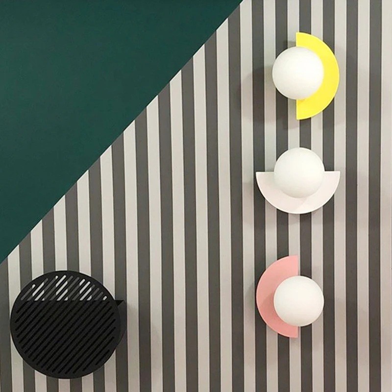Colourful Ambient Wall Sconce - Decorative Indoor Light Fixture S149