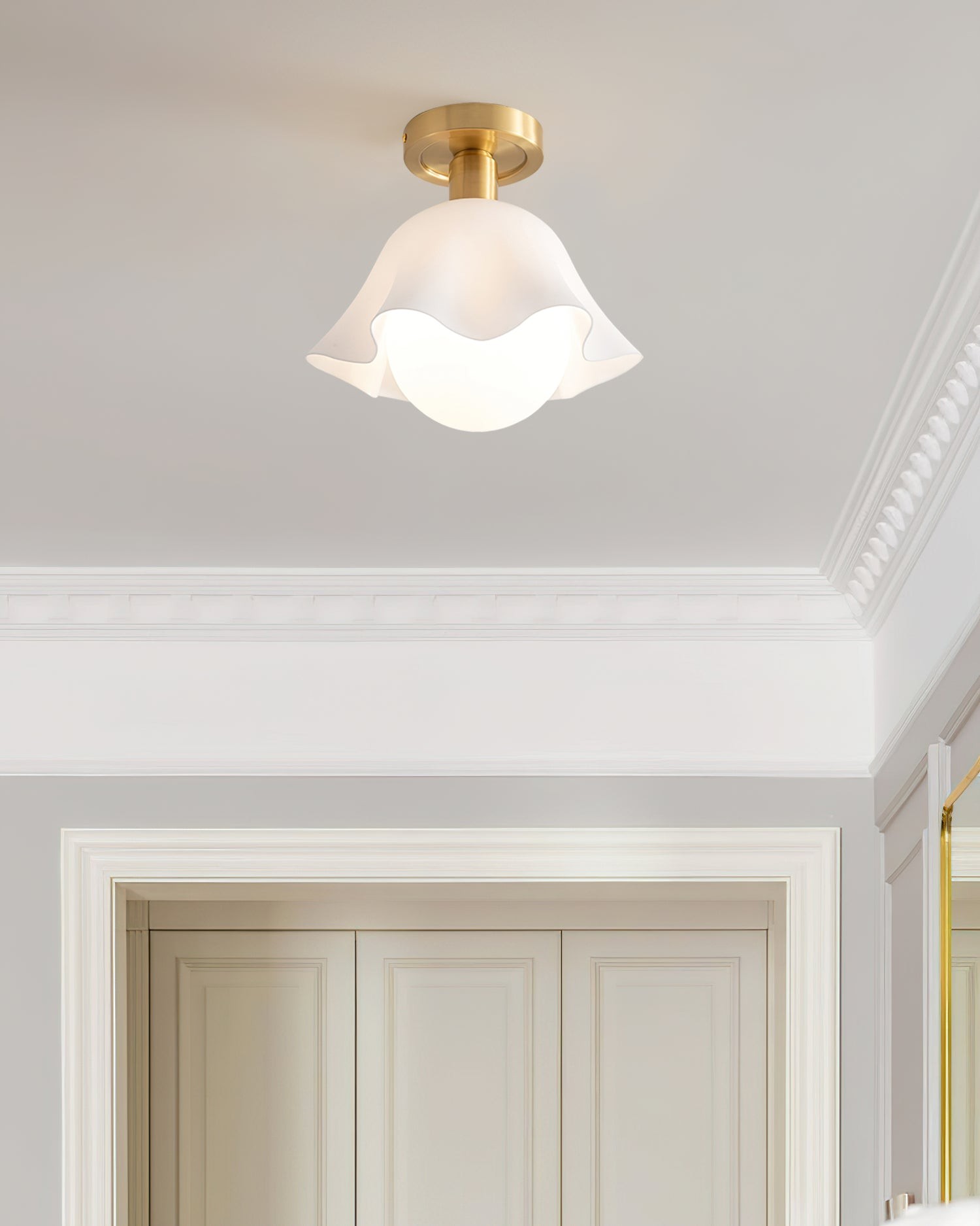 French Flower Ceiling Light P061