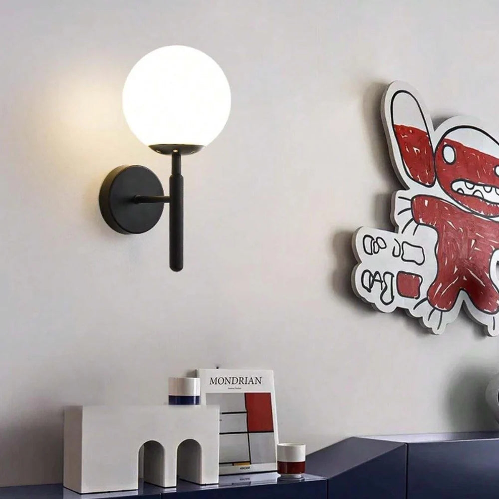Milky Glow Modern Metal Wall Lamp T2015
