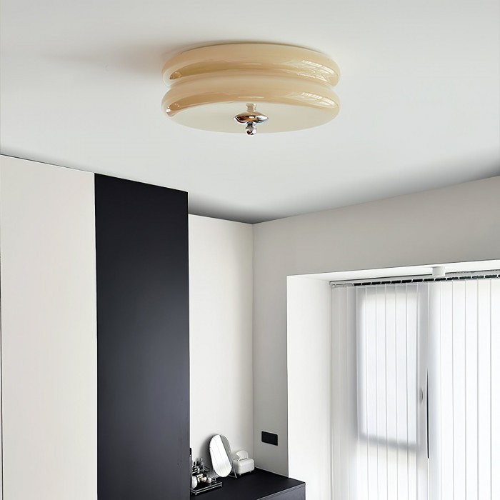 Vintage Glass Flush Mount Ceiling Light S115
