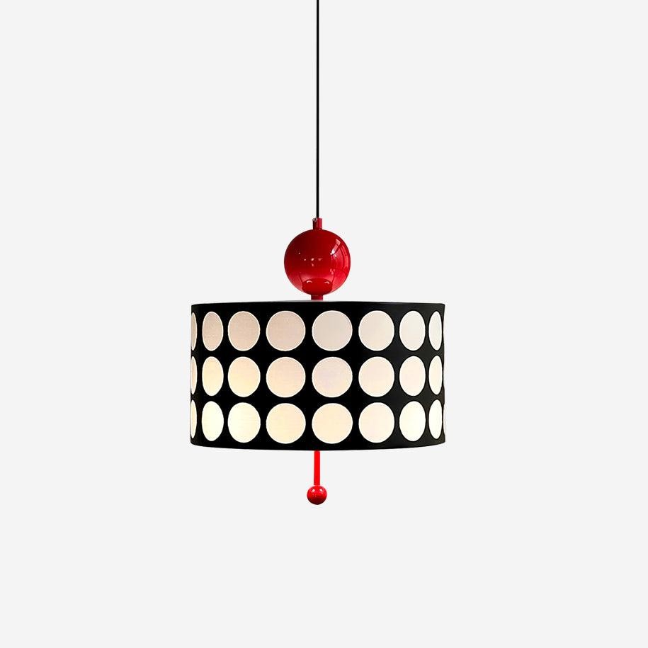 Polka Dot Lattice Pendant Lamp - French Vintage Light for Dining M165