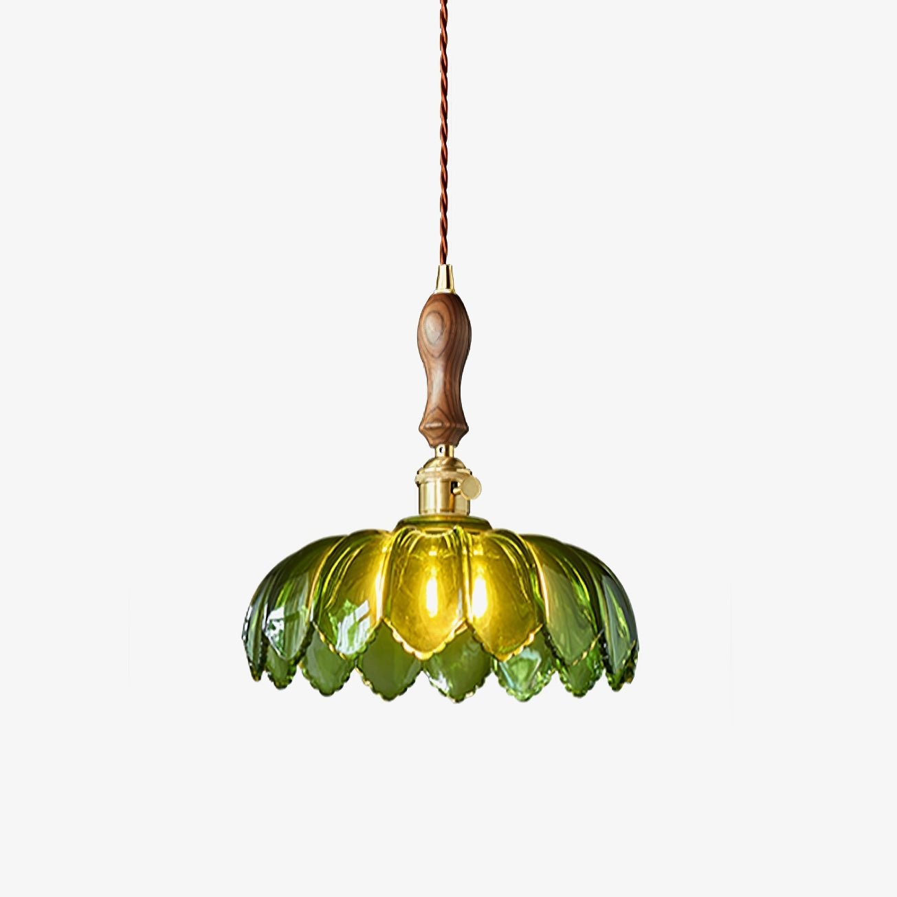 Retro Petal Green Pendant Lamp M542