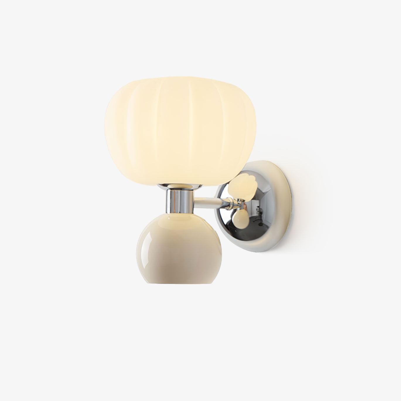 Cream Style Bedroom Bedside Pumpkin Wall Sconce M437