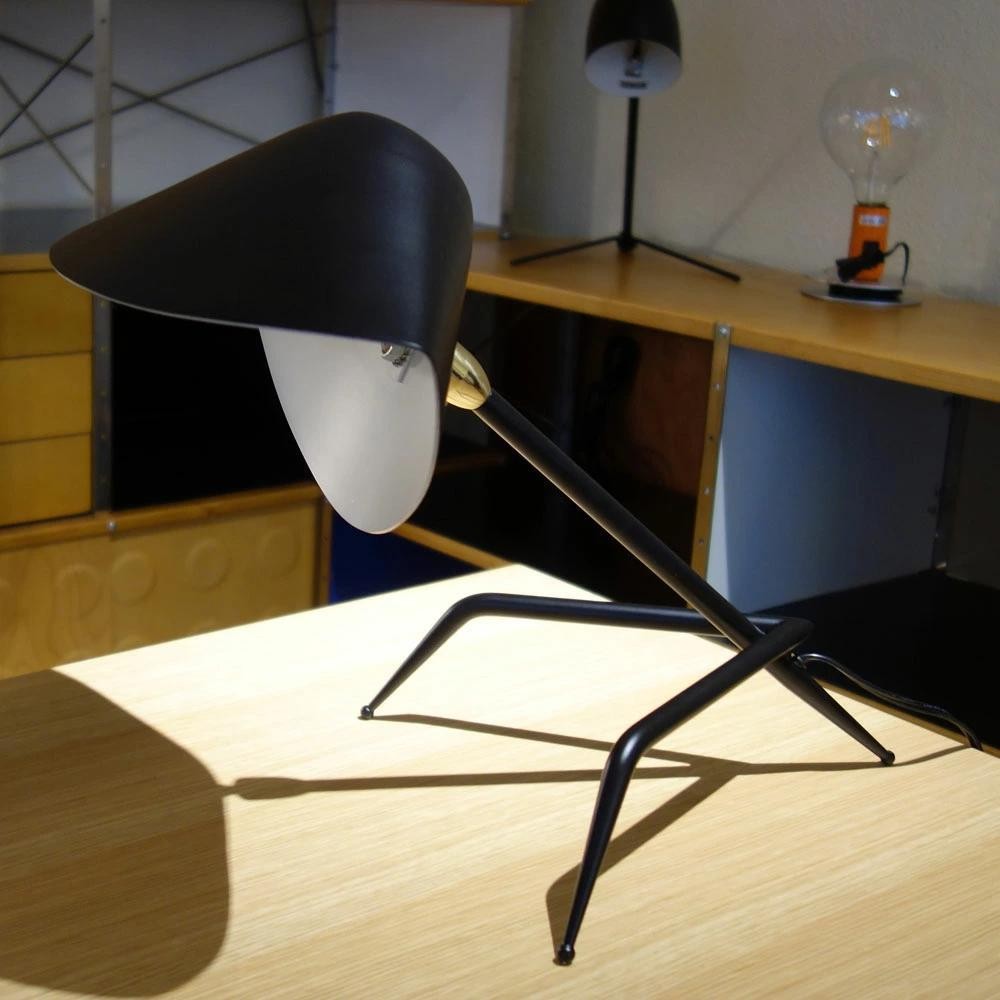 Arclume Tripod Desk Lamp – Black Metal Design for Room