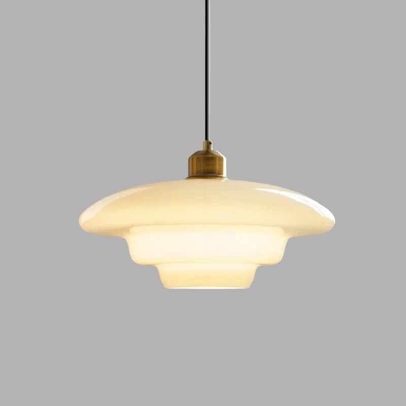 Multi Tier Art Glass Pendant Light - Mid-Century Style for Kitchen Island S93
