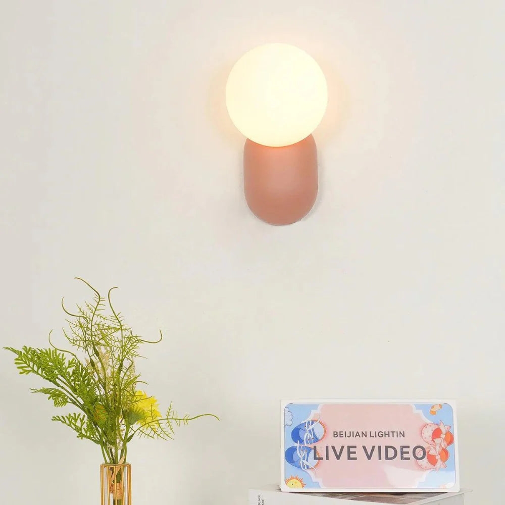 Luma Nordic Glass Orb Wall Light T2008