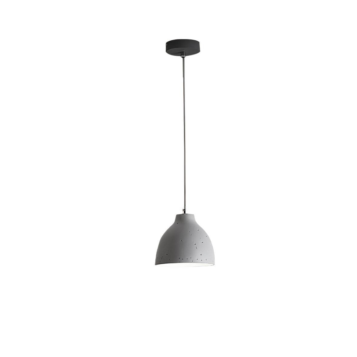 Modern Minimalist Industrial Resin Bowl LED Pendant Light M327