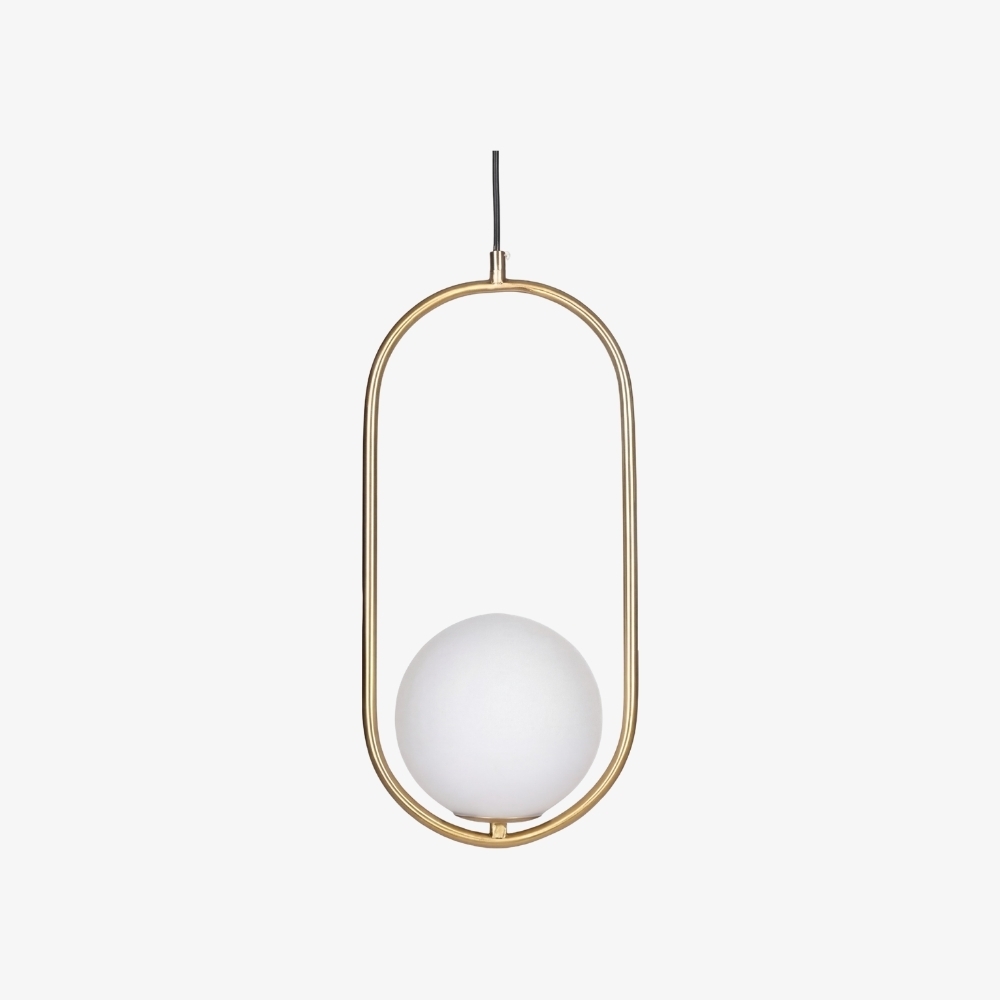 Lunectra Modern Pendant Light Geometric Design - Contemporary Hanging Lamp for Living Room T1177