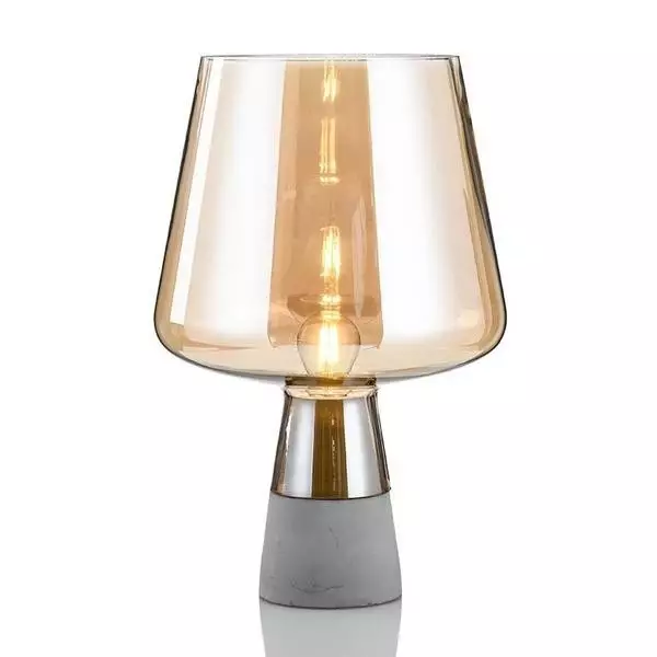 Glass Table Lamp - Glass Dome Nordic Design for Bedroom