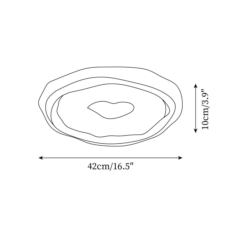 Oval Hollow Ceiling Light P030