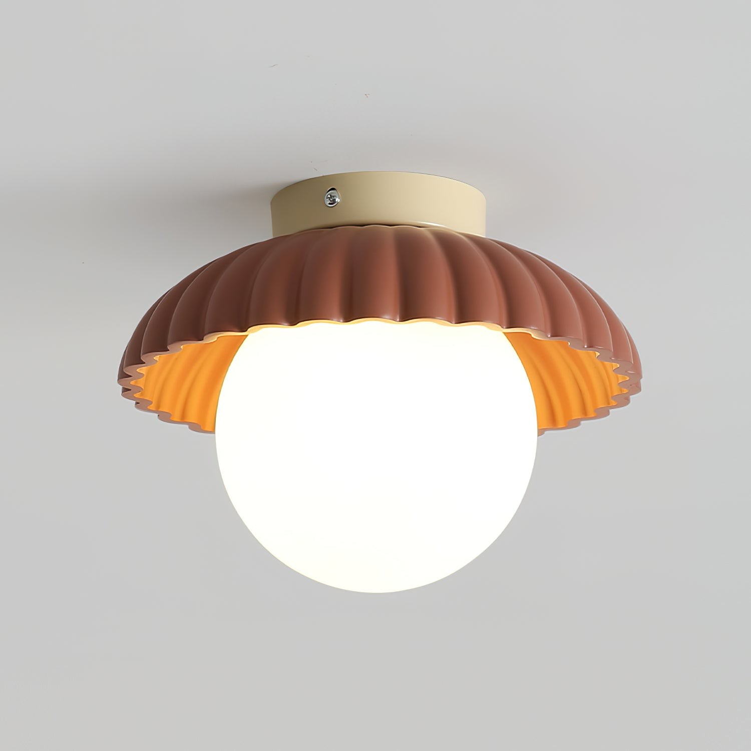 Alien Cream Glass Ceiling Light - Modern Nordic Ceiling Fixture M77