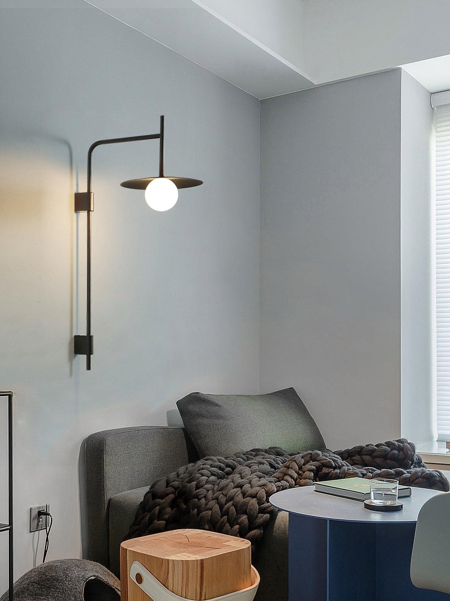 Nordic Swing Arm Wall Lamp for Living Room G26