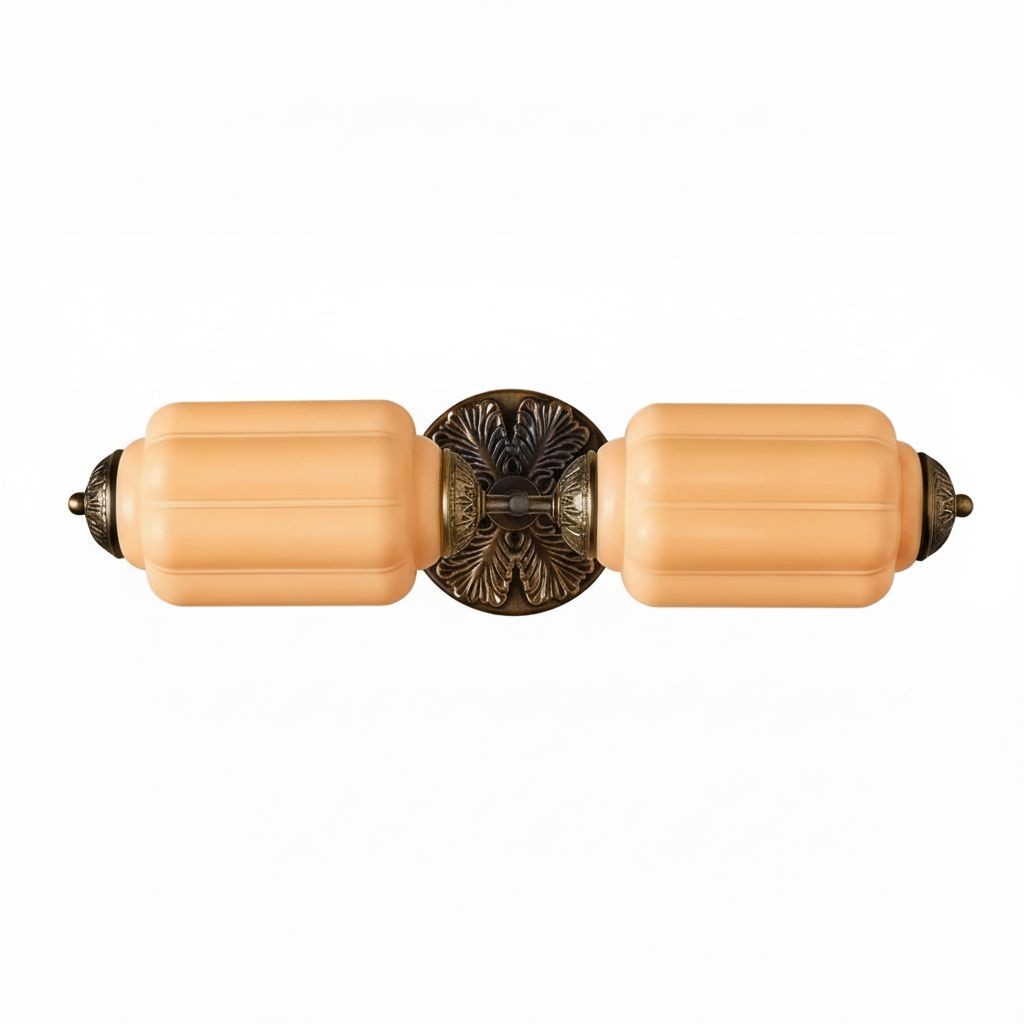 Eloise Vintage Glass Sconce - Brass Wall Light for Living Room and Bedroom G51