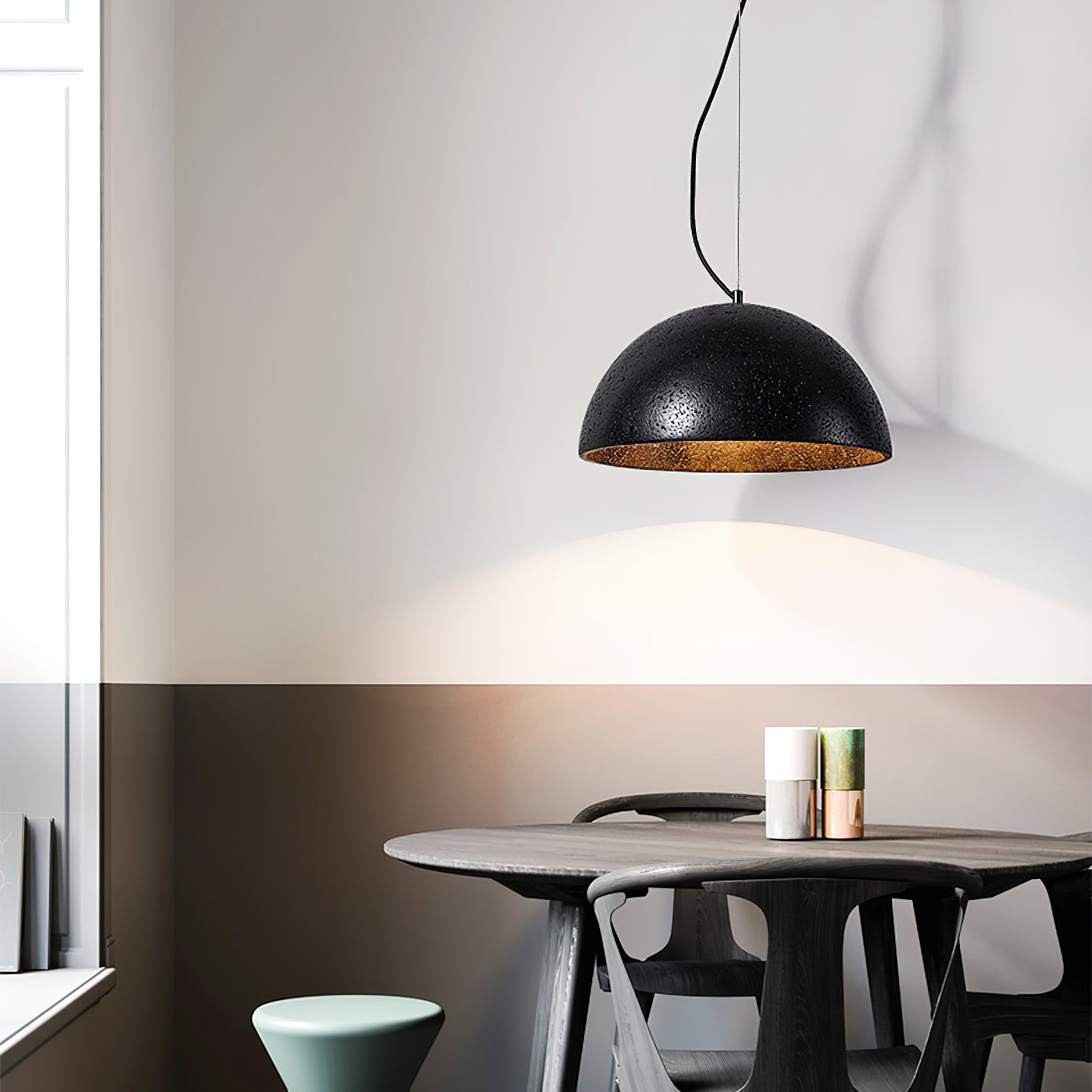 Split Sphere Pendant Light Sculptural Modern - Dining Room Lighting M560