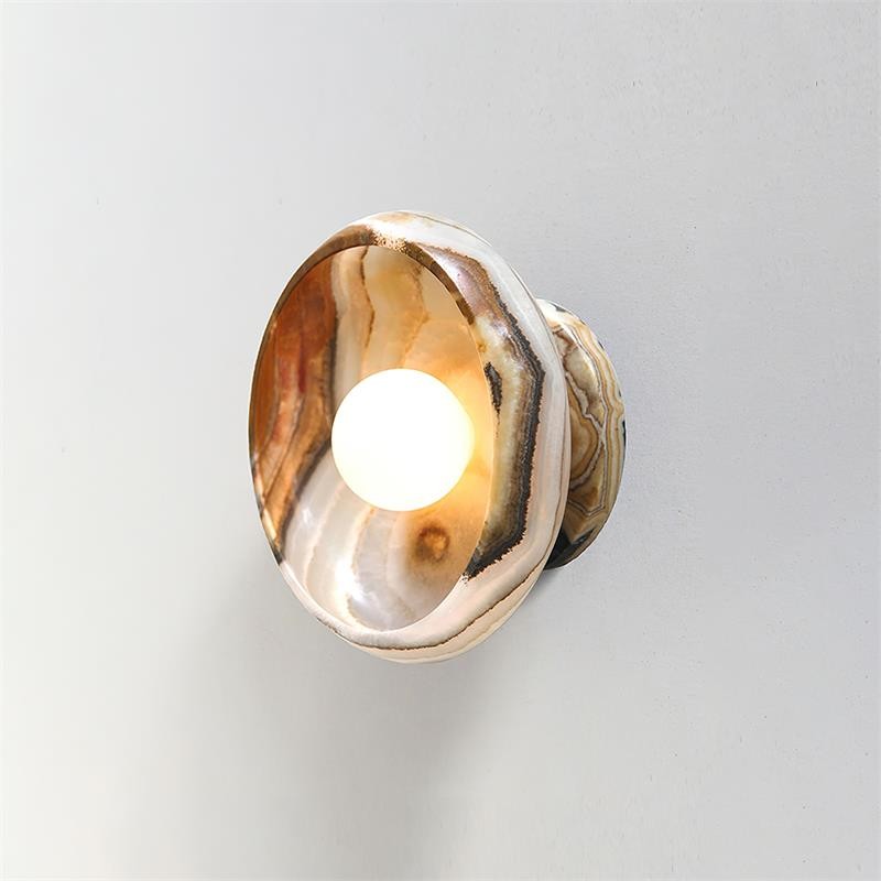 Bowl - Shaped Marble Wall Lamp P064