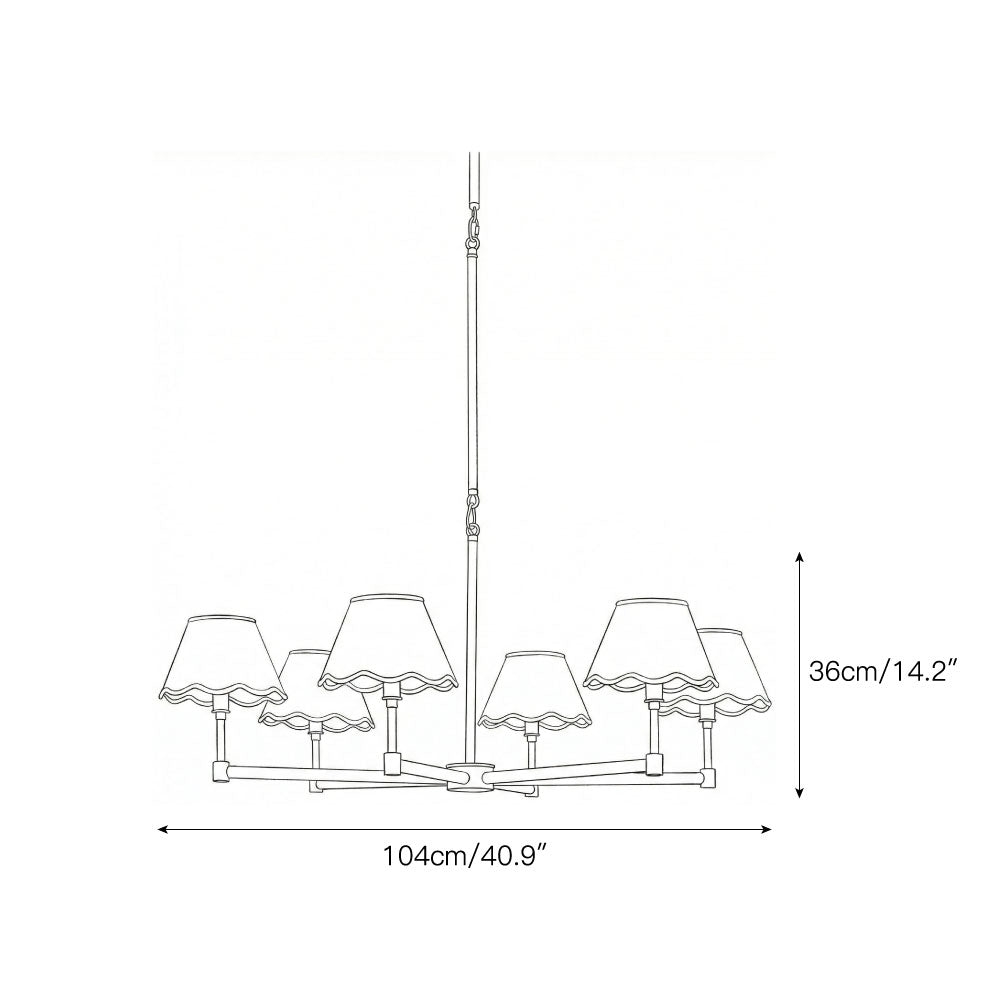 Larkspur Chandelier T1981