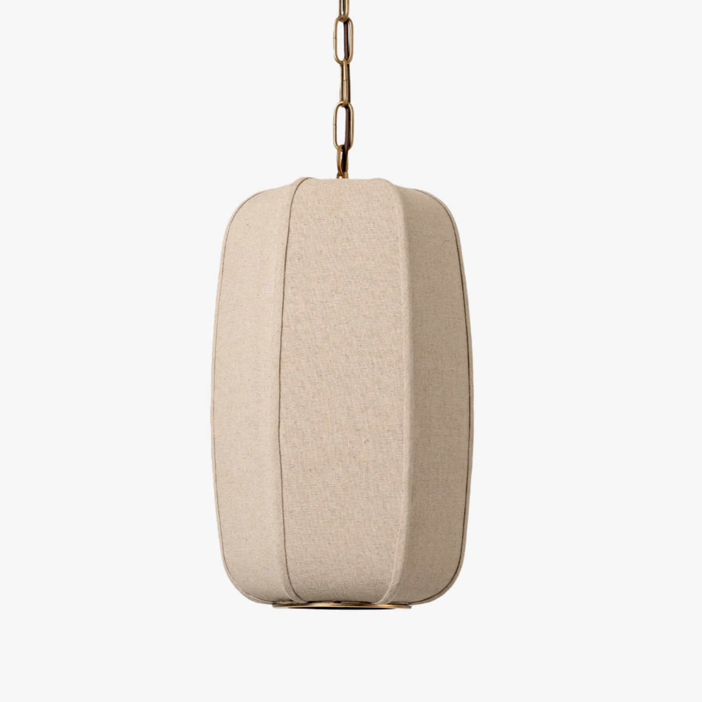 Loomis Textured Linen Drum Pendant - Modern Light for Kitchen Island T481