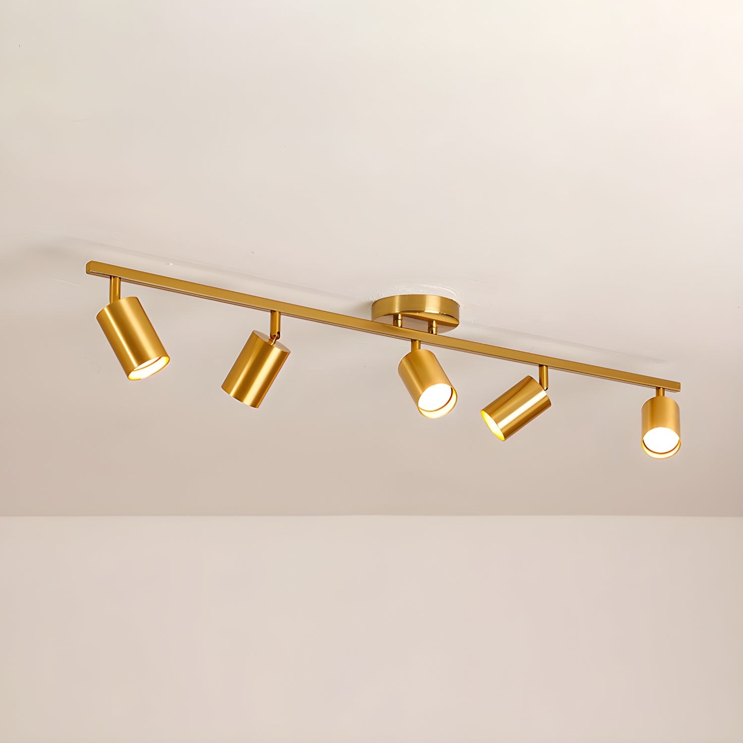 Row Of Multi-Head Metal Ceiling Lights M555