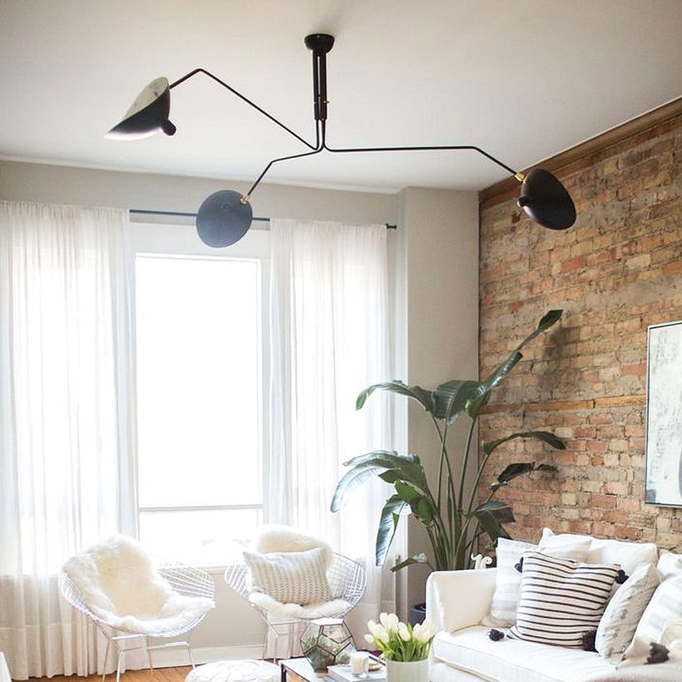 Arclume Arc Ceiling Lamp - Mid Century Multi Arm Light for Living Room