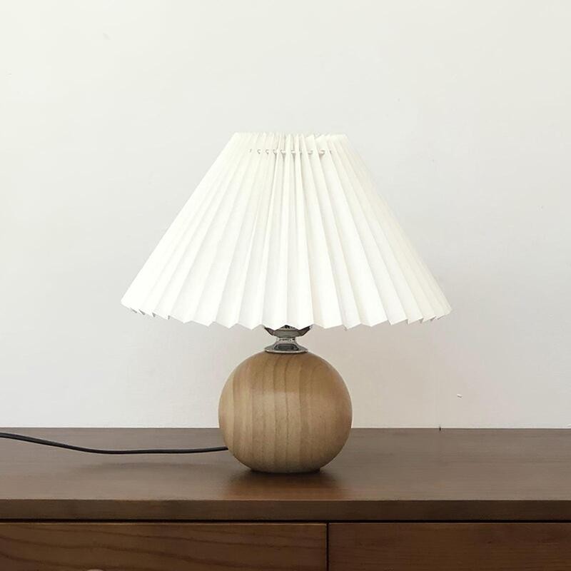 Modern Pleated Table Lamp Beside Lamp