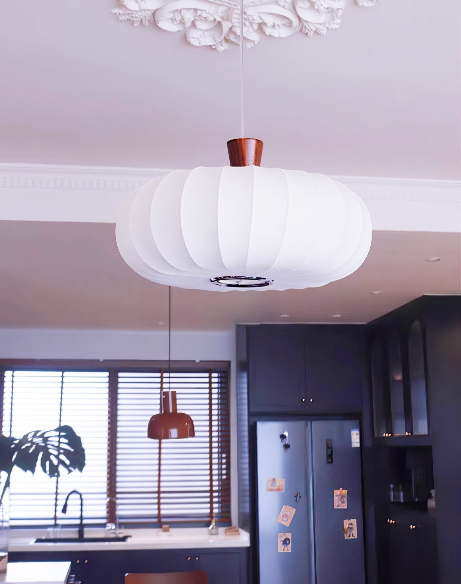 Classic Silk Lantern Pendant Light M410