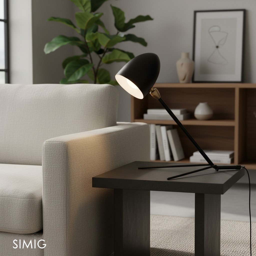 Solavo Tripod Table Lamp - Modern Minimalist Metal Design for Desk