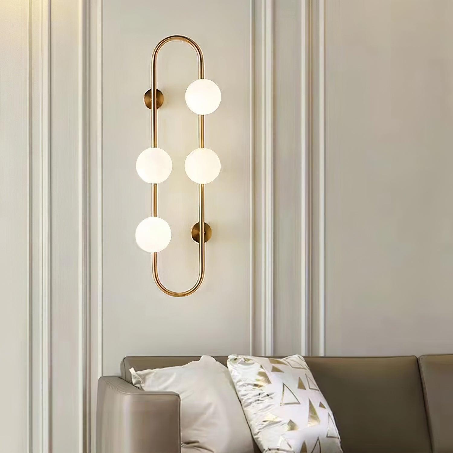 Nordic Modern Geometric Glass Globe Wall Lamp M468