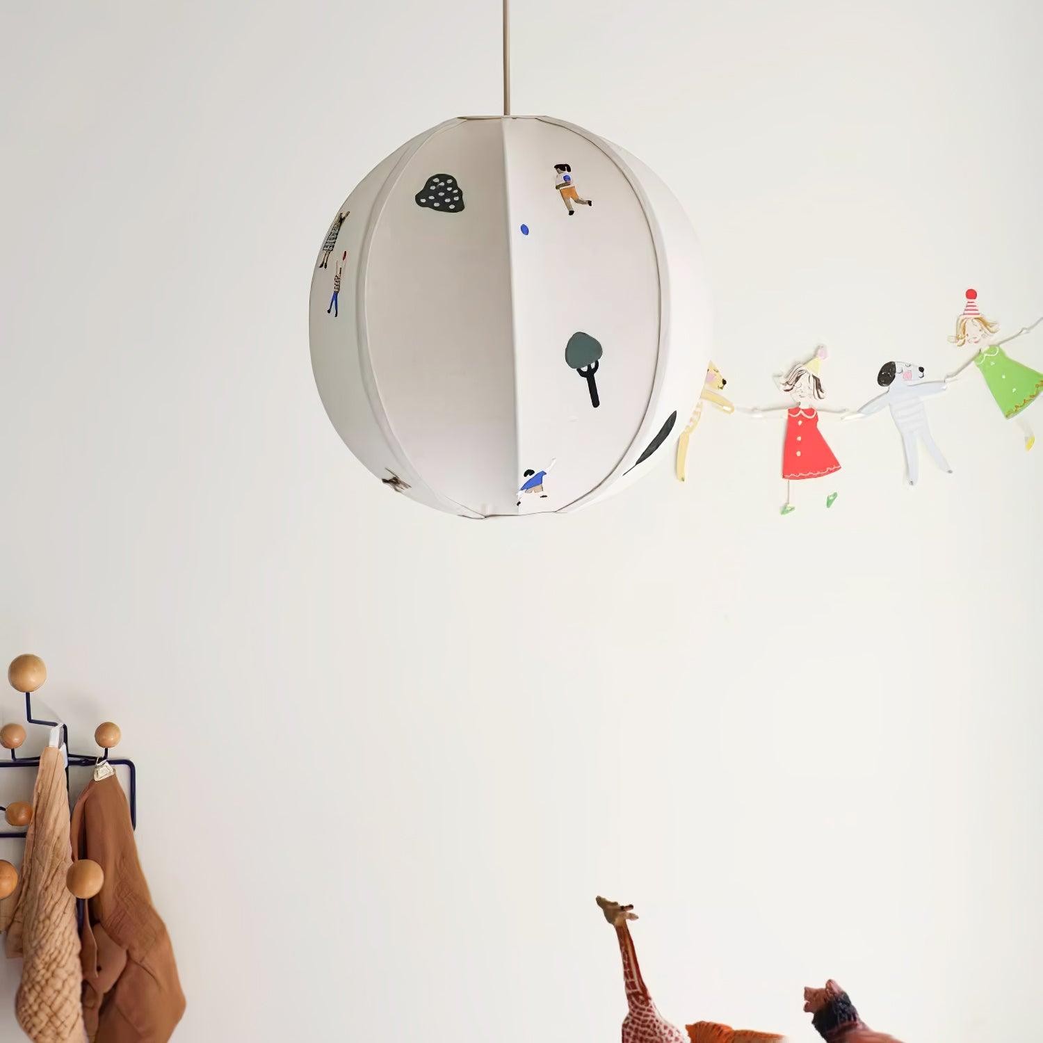 Park Embroidered Textile Pendant Lamp M337