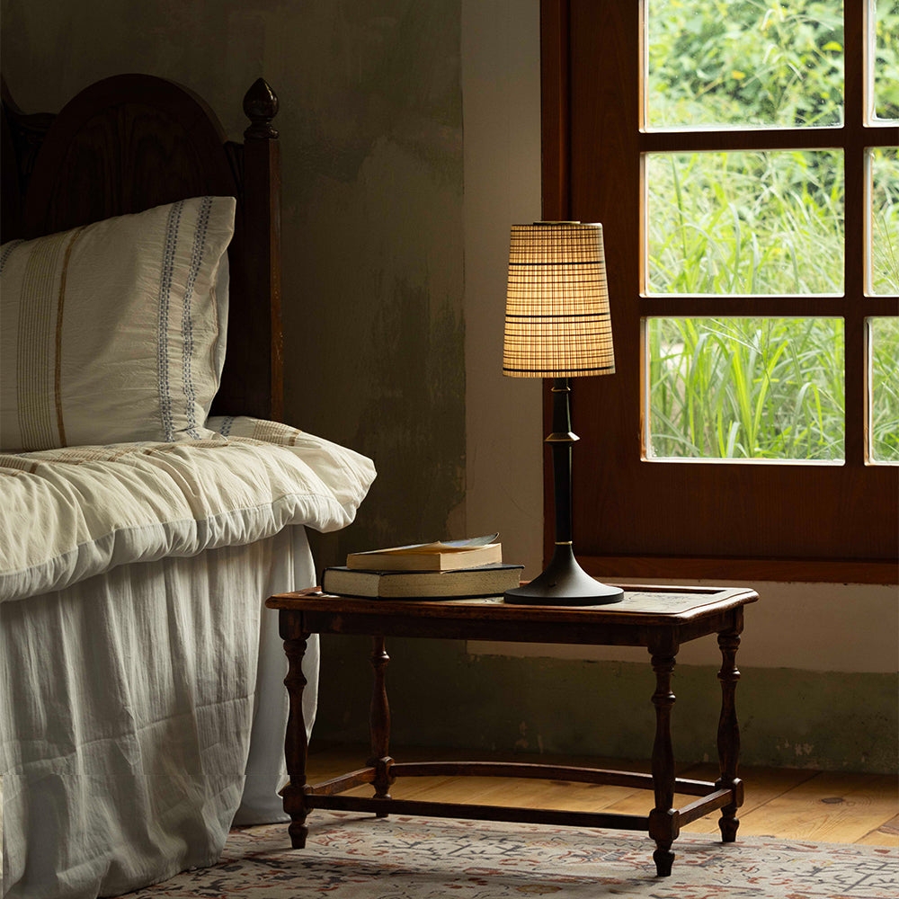 Devon Black Table Lamp (Built-in Battery) T1933