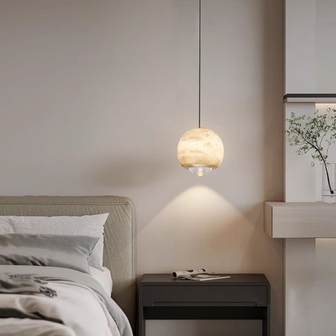 Ferox Alabaster Pendant Light T1646