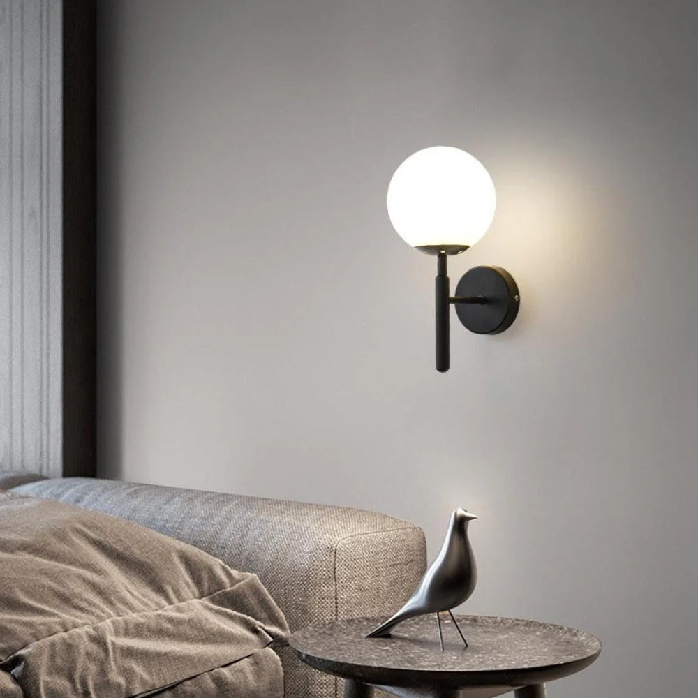 Milky Glow Modern Metal Wall Lamp T2015