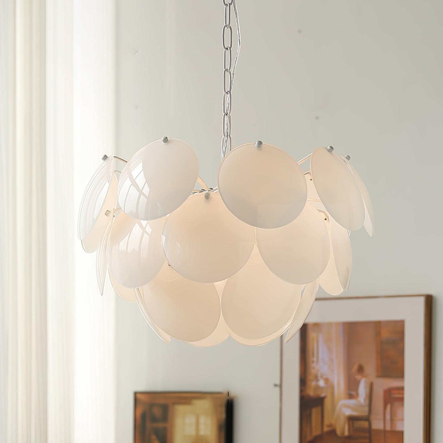 Luxury Fashion Luminous Petal Glass Chandelier M538