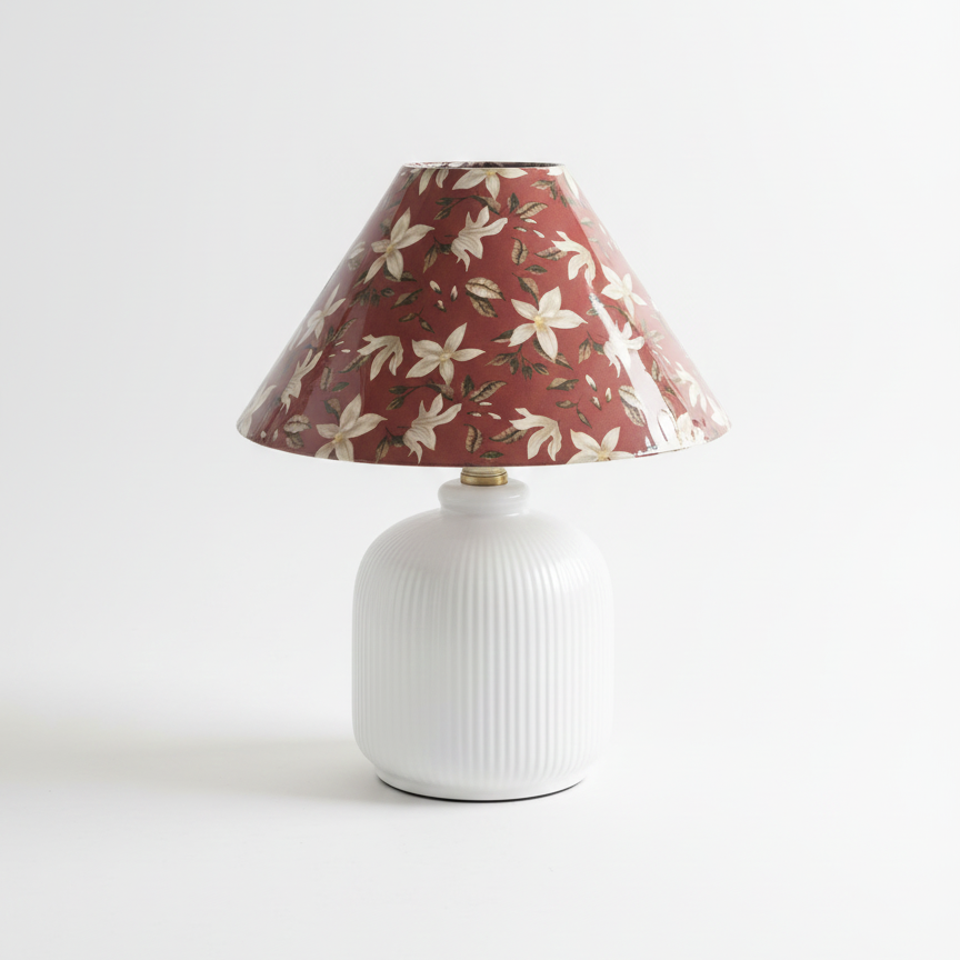 Evergreen Floral Table Lamp T1551