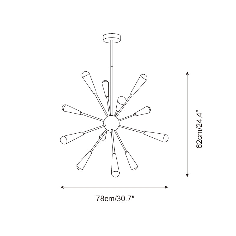 Fireworks Chandelier T1306