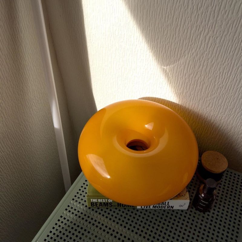 Glass Donut Table Wall Lamp - Bauhaus Style Accent Light Fixture S77
