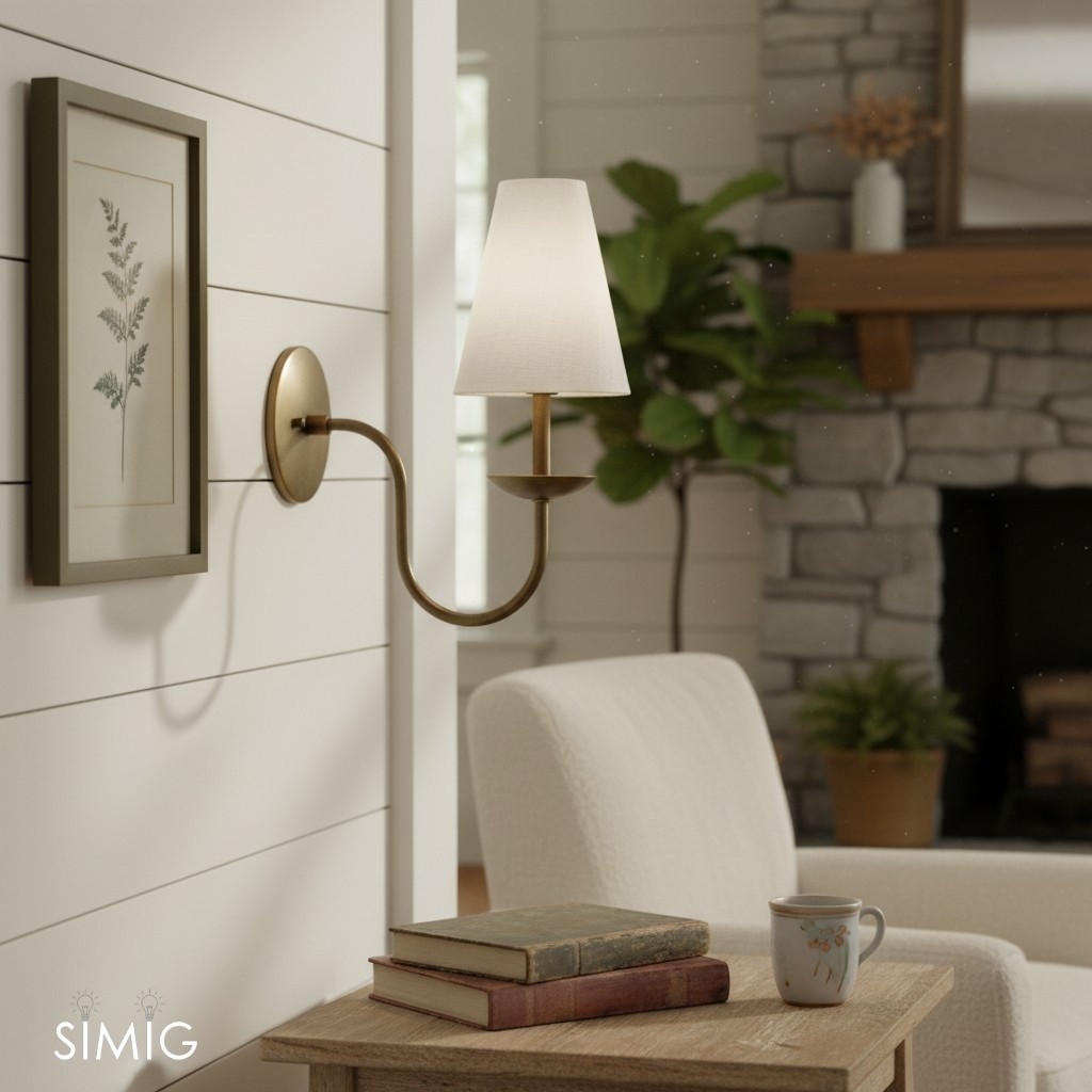 Curva Modern Geometric Wall Sconce – Ambient Lighting for Living Room T398