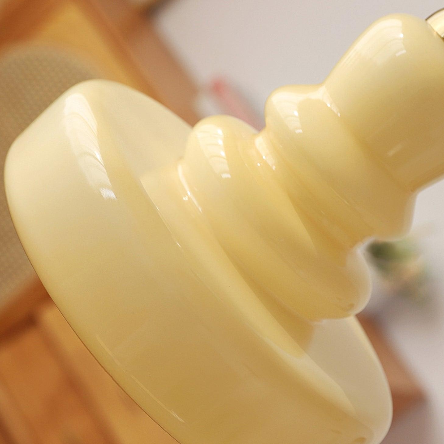 Bauhaus Vintage Cream Glass Pendant Lamp S174