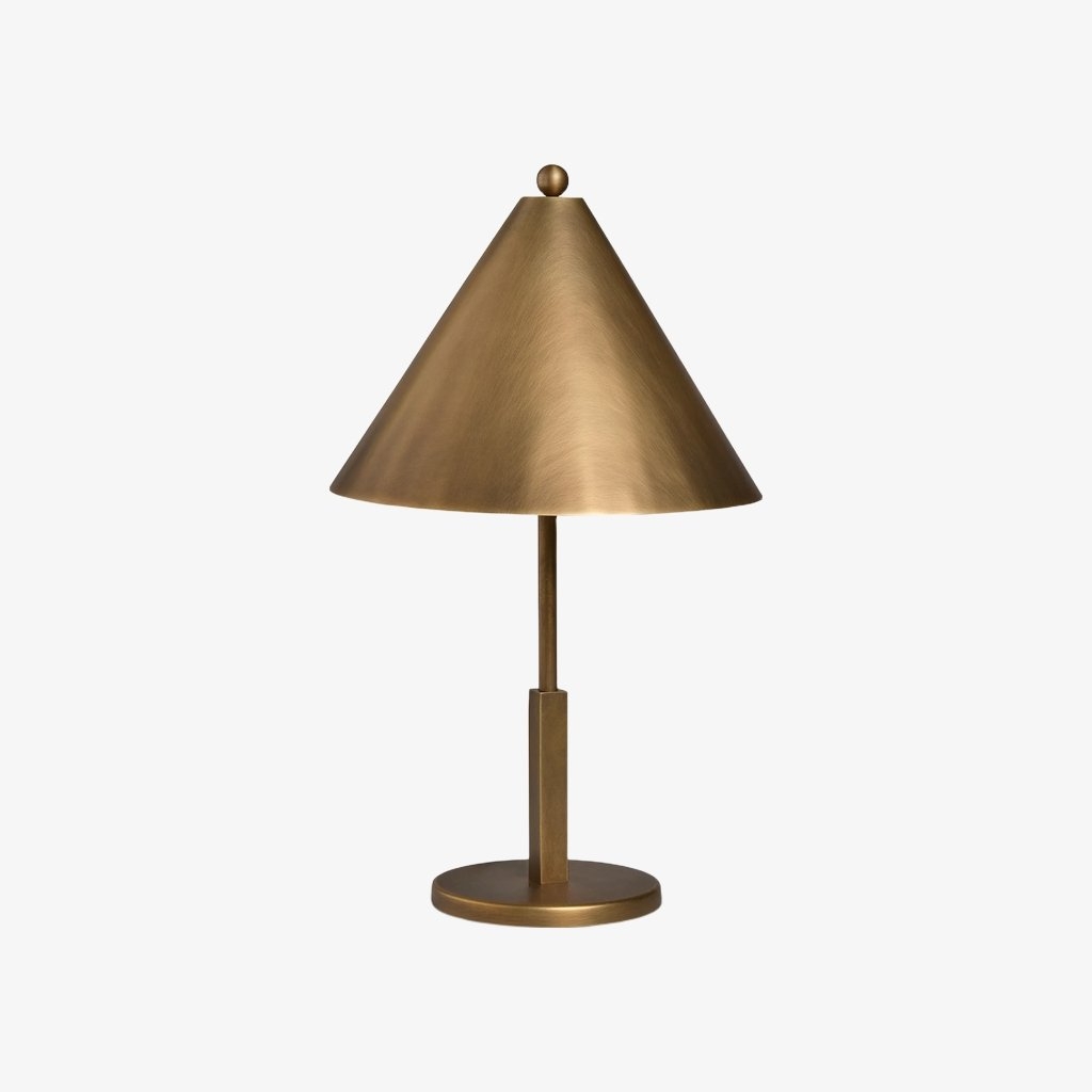 Aurecyl Table Lamp - Sleek Tapered Metal Table Lamp in Vintage-Style Finish for Living Room T674