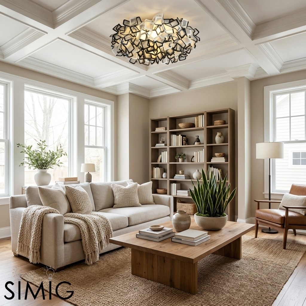 Gradient Acrylic Ceiling Light – Modern Ceiling Lamp for Bedroom S405