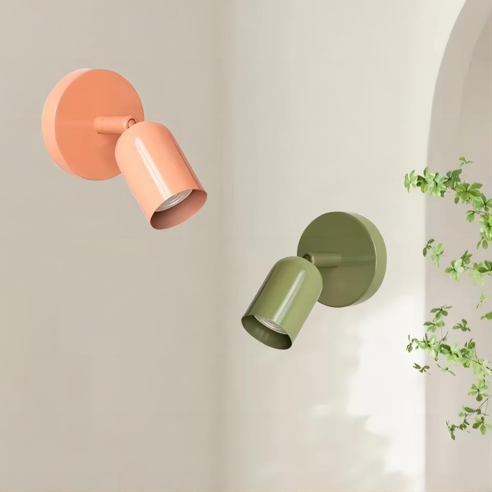 Solid Color Wall Sconce - Modern Bauhaus LED Bedside Lighting Interior S169