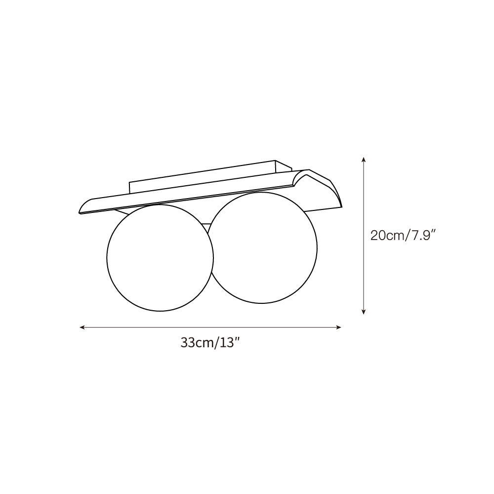 Bianca Globe Ceiling Lamp T1913