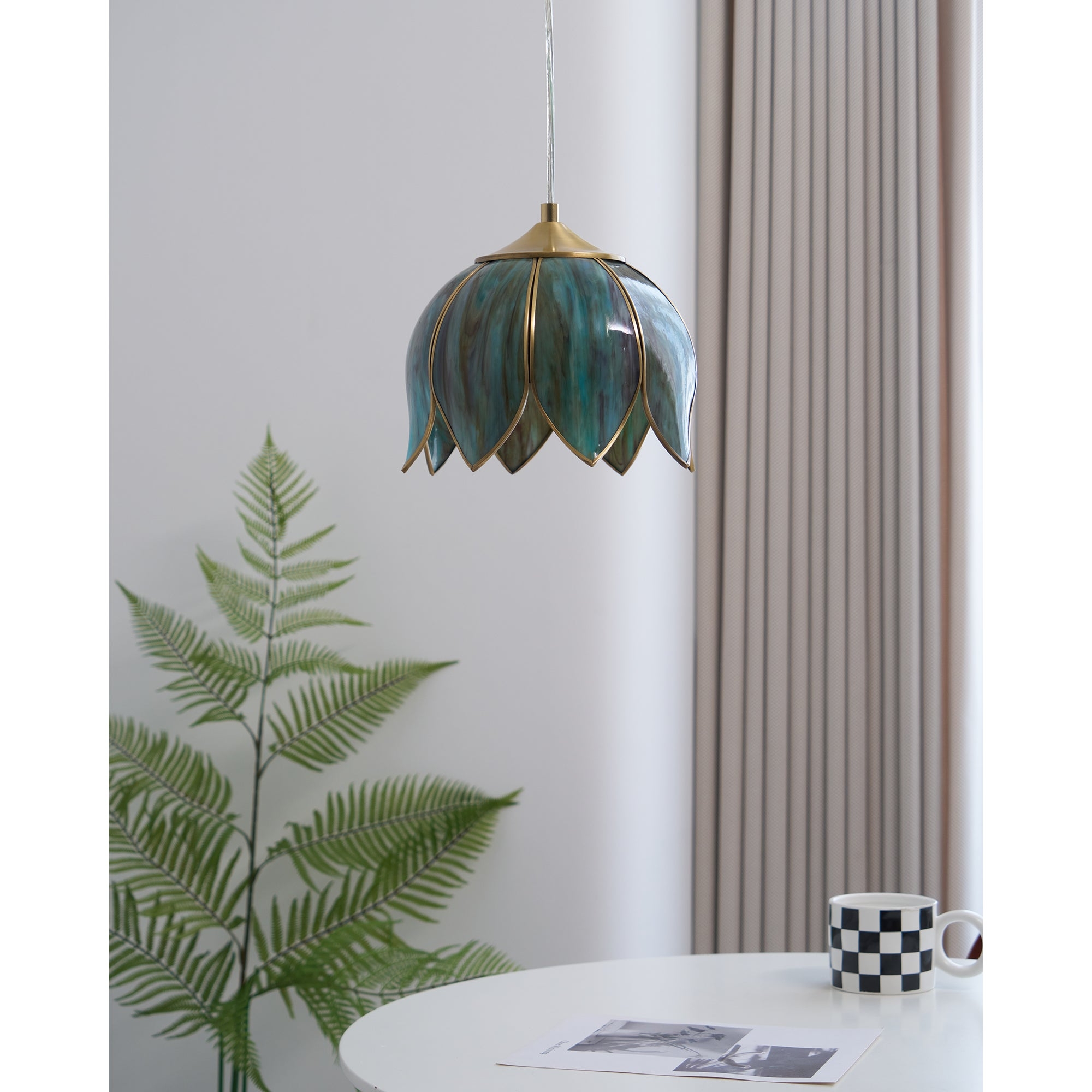 Retro Lotus Pendant Lamp T1806