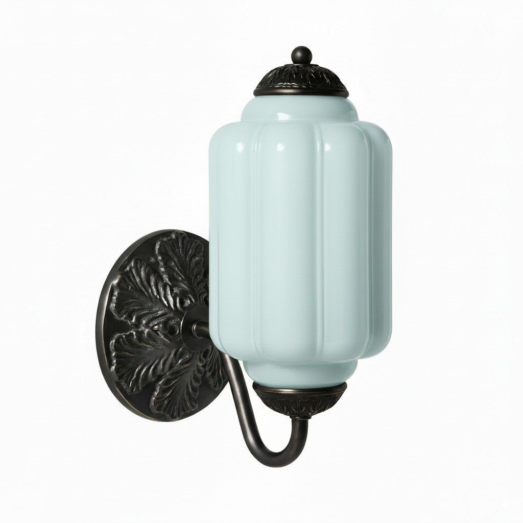 Eloise Vintage Glass Sconce - Elegant Art Deco Wall Lamp M486