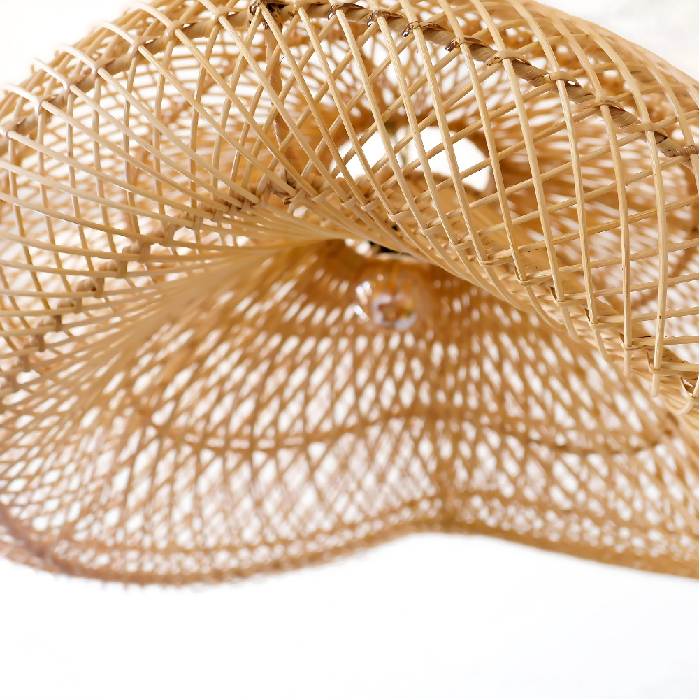 The Alluring Rattan Essence of Wabi-Sabi Pendant Light T2056