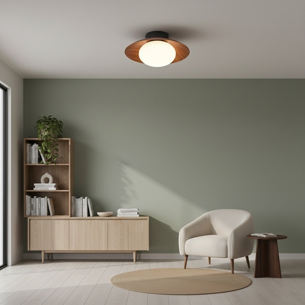 Oribela Globe Ceiling Light - Sculptural Modern Flush Mount for Kitchen T508