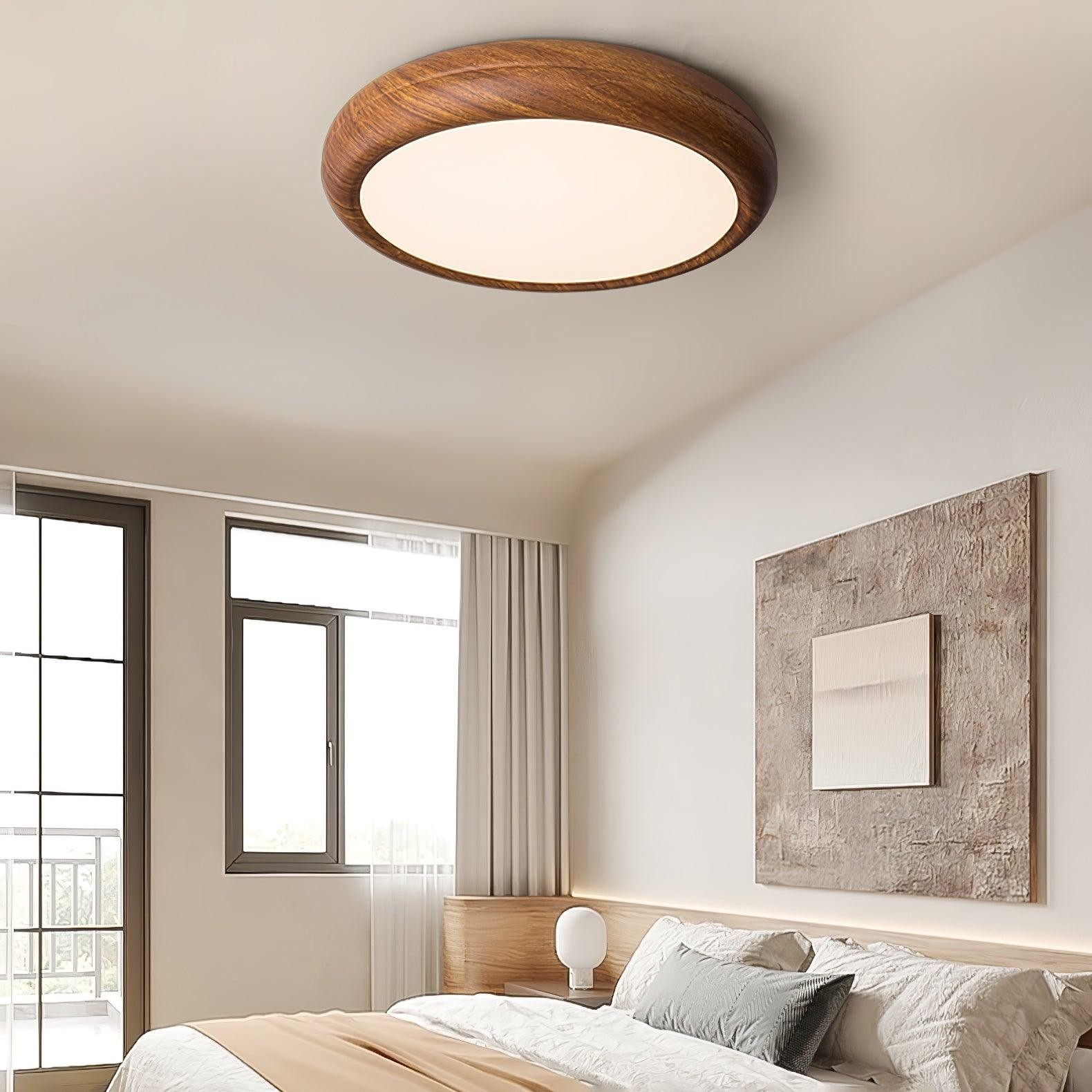 Wood Grain Round Ceiling Lamp M196