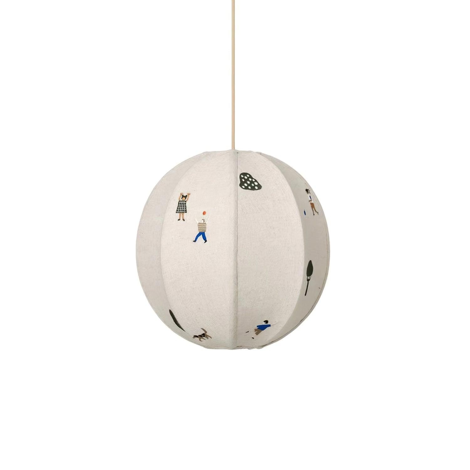 Park Embroidered Textile Pendant Lamp M337